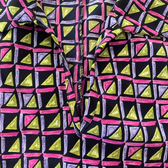 My Michelle vintage maxi dress womans size medium 90s abstract bright funky cute - Picture 3 of 6